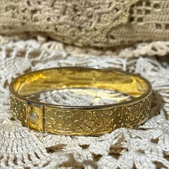 COACH Gold tone Bracelet estate - Picture 1 of 5